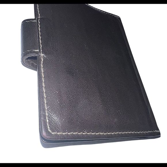 Vintage Mark Cross Brown Leather Snap Wallet - Picture 3 of 16